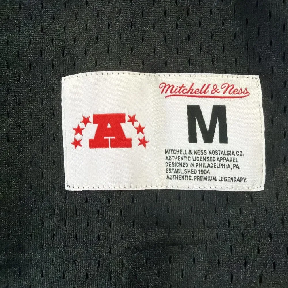 Mens Mitchell & Ness Pittsburgh Steelers Buzzer Short Sleeve Hoodie M - Picture 6 of 9